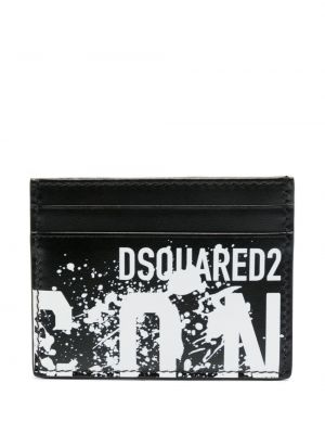Δερμάτινος πορτοφόλι με σχέδιο Dsquared2