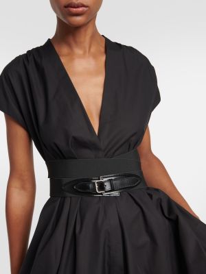 Bavlnené midi šaty Alaã¯a čierna