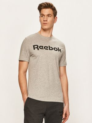 Тениска с дълъг ръкав Reebok сиво