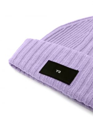 Bonnet en tricot Y-3 violet