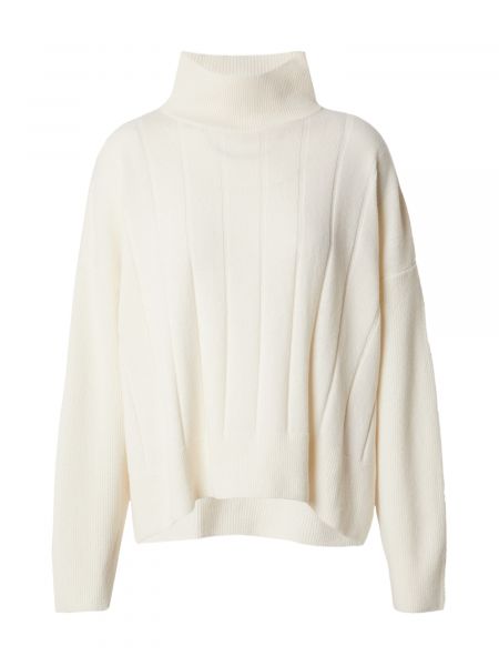 Памучен пуловер Sisley бяло