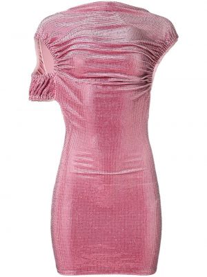 Kleid mit kristallen Christopher Kane pink