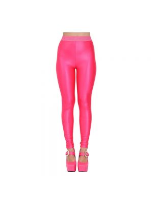 Jacquard leggings Versace Jeans Couture pink