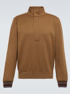 Jersey kaschmir sweatshirt aus baumwoll Loro Piana beige