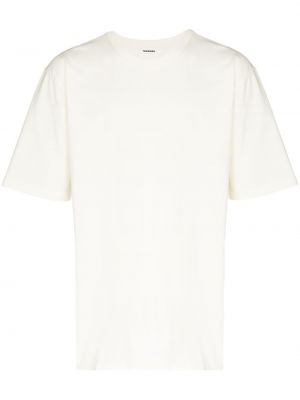 Camiseta de cuello redondo Tom Wood blanco