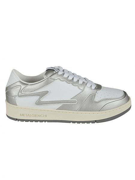 Sneakers di pelle Metalgienchi argento
