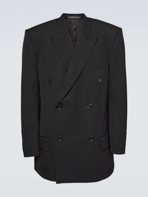 Woll blazer Balenciaga schwarz
