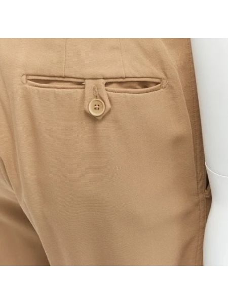Pantalones de lana retro Bottega Veneta Vintage marrón