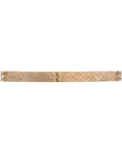 Cinturón de cuero de estampado de serpiente Chanel Pre-owned