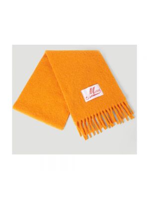 Bufanda de lana de alpaca de punto Marni naranja