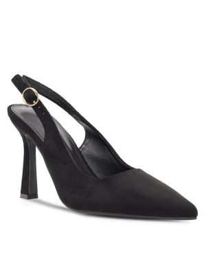 Полуотворени обувки с ток с ток Jenny Fairy черно