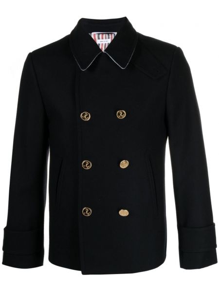 Veste en laine Thom Browne bleu