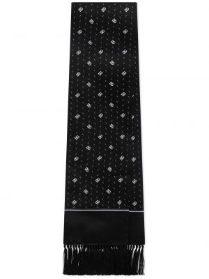 Sciarpa con stampa Dolce & Gabbana nero