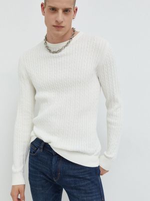 Хлопковый свитер Produkt By Jack & Jones бежевый