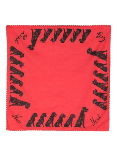 Памучен шал Bode червено