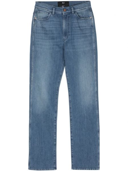 Slim fit skinny džíny 3x1 modré