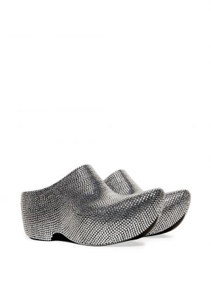 Plateau pantolette Balenciaga silber