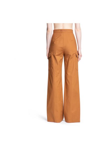 Pantalones cargo de cintura alta Max Mara marrón