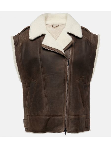 Læder vest Brunello Cucinelli