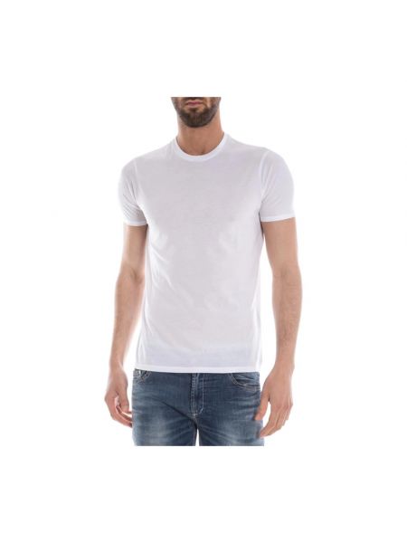 Biała koszulka z nadrukiem Armani Jeans