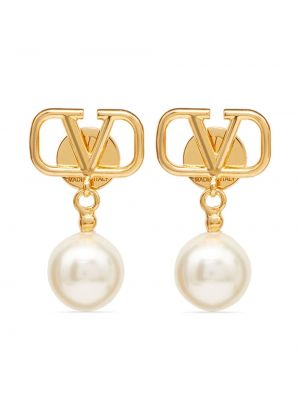 Σκουλαρίκια με μαργαριτάρια Valentino Garavani χρυσό