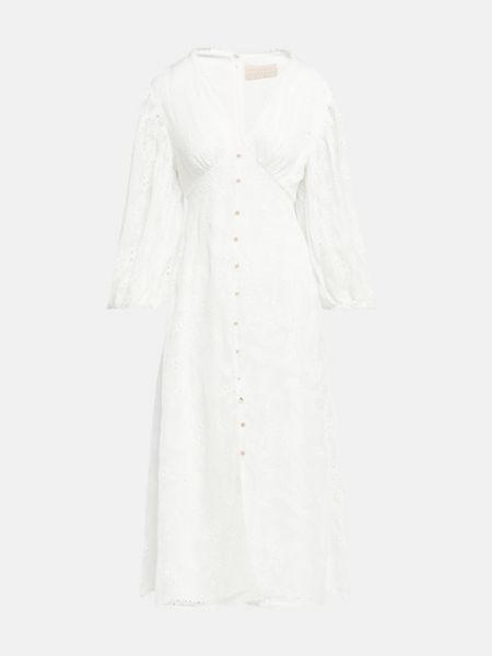 Шерстяное длинное платье Keepsake белое