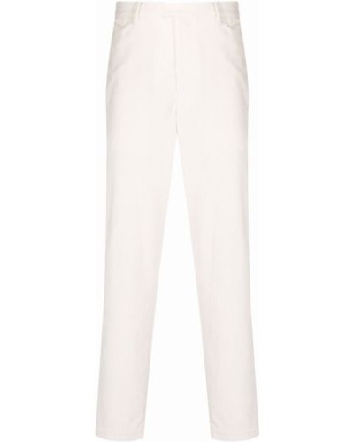 Pantalones chinos de pana Emporio Armani blanco
