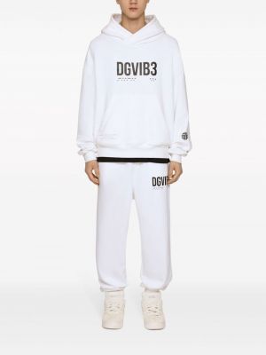 Pantalon de joggings à imprimé Dolce & Gabbana Dg Vibe blanc