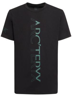 Тениска с къс ръкав Arc'teryx черно