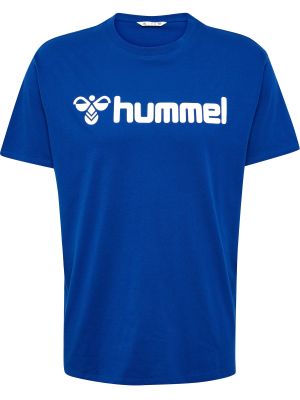 Marškinėliai Hummel mėlyna