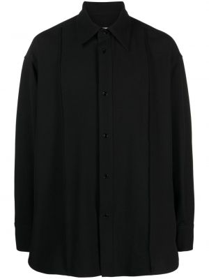 Koszula plisowana Mm6 Maison Margiela czarna