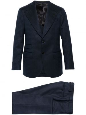 Žakárový oblek Gabriele Pasini modrý
