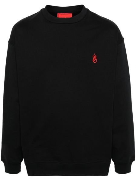 Sweatshirt mit stickerei aus baumwoll Vision Of Super schwarz