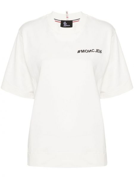 T-shirt à imprimé Moncler Grenoble blanc