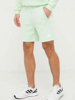 Pantaloni sport cu dungi Adidas verde