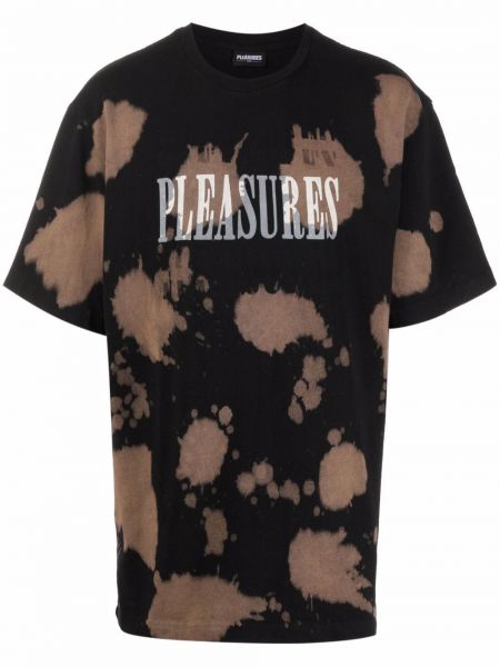 Camiseta con estampado tie dye Pleasures