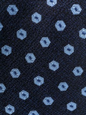 Corbata de seda de tejido jacquard Dolce & Gabbana azul