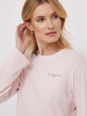 Блуза с дълъг ръкав Tommy Hilfiger розово
