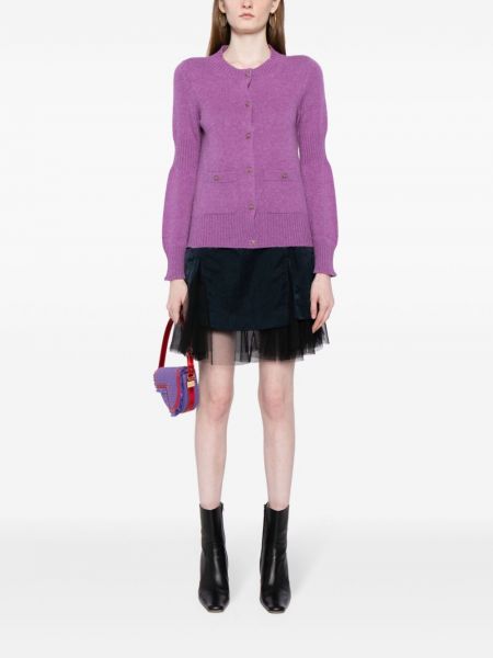Cardigan en cachemire Chanel Pre-owned violet