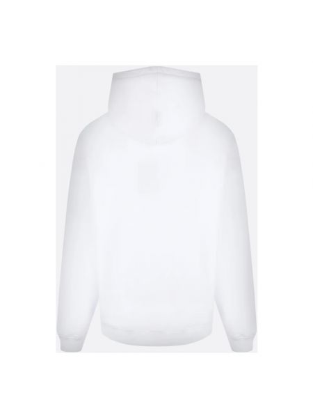 Bluza z kapturem oversize Dsquared2 biała