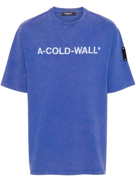 T-shirt en coton A-cold-wall* bleu