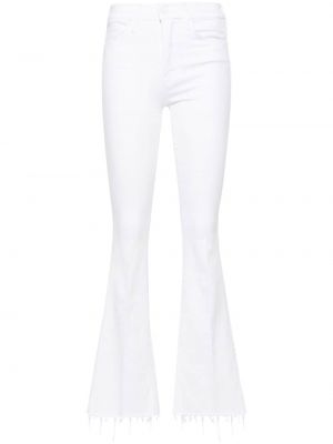 Jeans bootcut Mother blanc