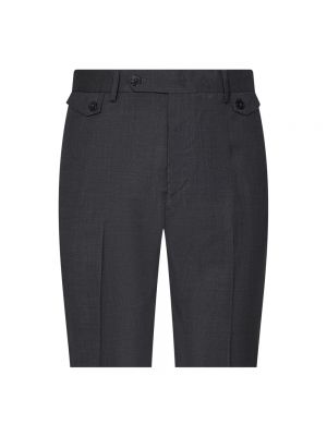 Pantalones de lana slim fit Low Brand gris