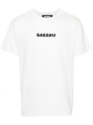 Raštuotas medvilninis marškinėliai Barrow balta