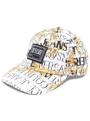 Trykt cap Versace Jeans Couture hvit