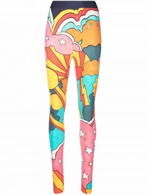 Trykt leggings La Doublej rosa