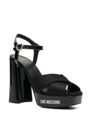 Sandales à talons Love Moschino noir
