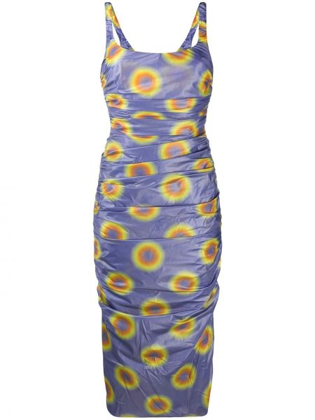 Bodkované šaty s prechodom farieb Maisie Wilen fialová