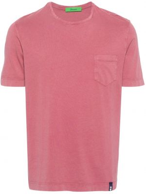 T-shirt en coton avec poches Drumohr rose