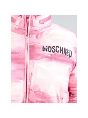 Chaqueta de plumas acolchada Moschino rosa